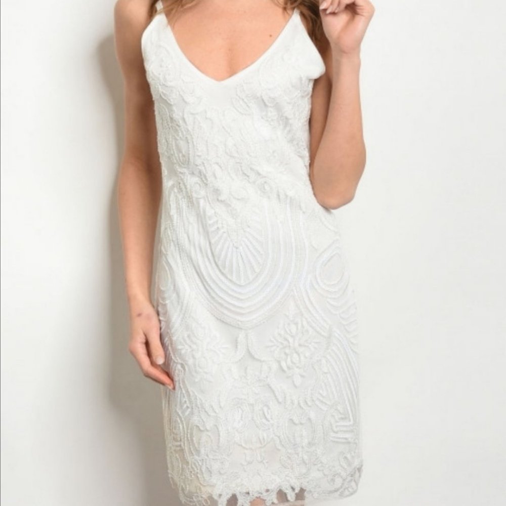 86242 Beaded Dress - Picture 3 of 4